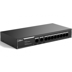 Switch Dahua DH-SG1010LP, 8 porturi, PoE