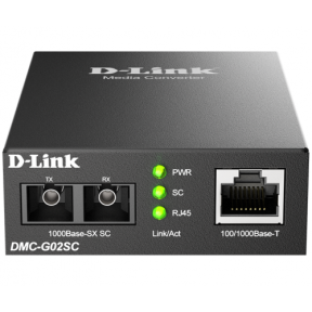 Convertor Media DLink DMC-G02SC 1GB, RJ45 - SFP