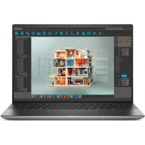 Laptop Dell Precision 5690, Intel Core Ultra 9 185H, 16 inch Touch, RAM 32GB, SSD 1TB + SSD 2TB, nVidia RTX 3500 12GB, Windows 11 Pro, Titan Gray