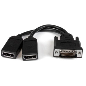 Cablu Startech DMSDPDP1, LFH 59 male - 2x Displayport female, 0.20m, Black