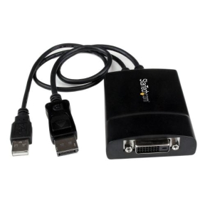 Adaptor Startech DP2DVID2, Displayport - DVI - USB, Black