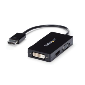 Adaptor Startech DP2VGDVHD, Displayport - HDMI + DVI-D + VGA, Black