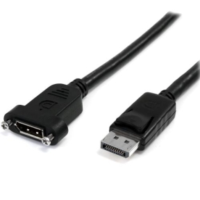 Cablu Startech DPPNLFM3PW, DisplayPort male - Displayport female, 0.9m, Black 