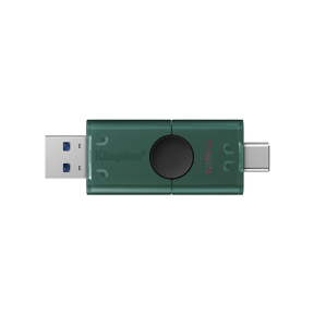 Memorie USB Kingston DataTraveler Duo G2, 128GB, USB/USB-C, Green