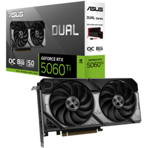 Placa video ASUS nVidia GeForce RTX 5060 Ti DUAL OC 8GB, GDDR7, 128 bit