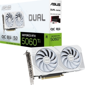 VGA PCIE16 RTX5060TI 8GB GDDR7/DUAL-RTX5060TI-O8G-WHITE ASUS