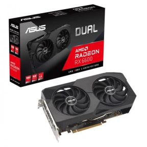 Placa video Asus AMD Radeon RX 6600 DUAL V2 8GB, GDDR6, 128bit