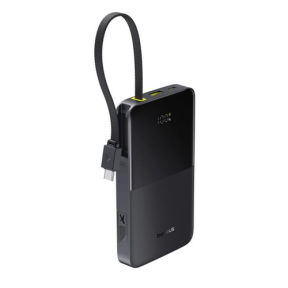 POWER BANK Baseus EnerFill FC51 Bipow2 Pro, 10000mAh, 22.5W, 1 x USB Type-C, 1 x USB, cablu integrat USB Type-C 22cm, negru, "E0027600" (timbru verde 0.98 lei) - 6932172691875