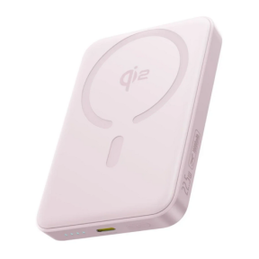 POWER BANK Baseus EnerFill FM12 Qi2, 10000mAh, 22.5W, prindere magnetica incarcare wireless 15W, 1 x USB Type-C, include cablu USB Type-C la USB Type-C 30cm, roz, "E0028502" (timbru verde 0.98 lei) - 6932172699079