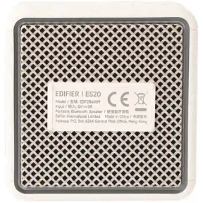 BOXE EDIFIER portabile bluetooth, RMS:  6W, Bluetooth 5.4, built-in Li-ion pana la 15h, conectivitate multipoint, Edifier App, radiator pasiv bass, IVORY, "ES20-IV"  (timbru verde 0.8 lei)x