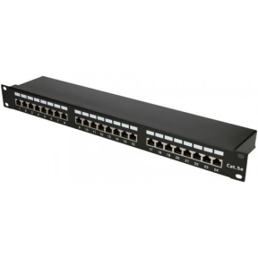 Patch Panel Extralink EX.9823, 19inch, 24 porturi, Black