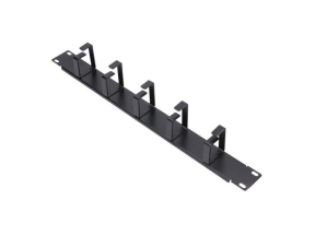 Organizator cabluri Extralink 6001, 1U, 19 inch, Black