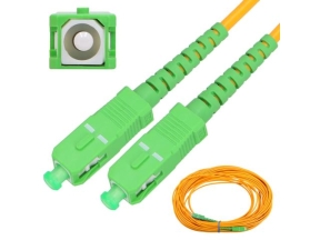 Patch Cord FO Extralink EX.1520, SC/APC - SC/APC, 10 m, Yellow