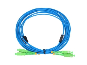 Extralink SC/APC-SC/APC | Patchcord | Zbrojony, LSZH, Jednomodowy, Duplex, G652D, 3mm, 3m