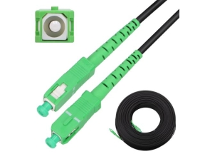 Extralink SC/APC-SC/APC Round drop | Patchcord | Okrągły, wiszący, jednomodowy, Simplex, G.657A2, 70m