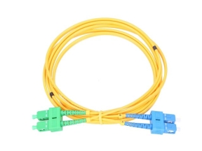 Extralink SC/UPC-SC/APC | Patchcord | PVC, Jednomodowy, Duplex, G652D, 3mm, 2m