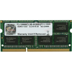 Memorie SO-DIMM G.Skill F3-10666CL9S-8GBSQ, 8GB, DDR3-1333 MHz, CL9