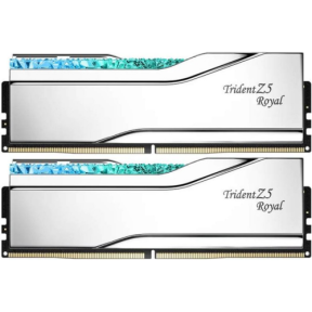 Kit Memorie G.Skill Trident Z5 Royal RGB Silver Intel XMP 3.0 32GB, DDR5-6000 MHz, CL28, Dual Channel