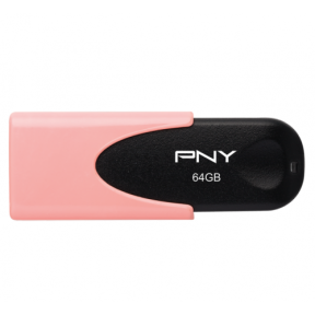 Memorie USB PNY Attache 4 Pastel 64GB, USB 2.0, Coral