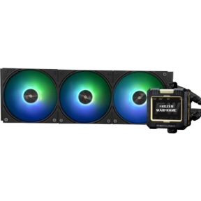 Cooler procesor Thermalright Frozen Warframe 360, ARGB LED, 3 x 120mm, Black