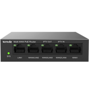 SWITCH Tenda PoE max 30W port, 5 porturi LAN/WAN Gigabit, carcasa metalica rackabil, "G0-5G-PoE" (timbru verde 2 lei)