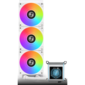Cooler procesor Lian Li GALAHAD II 360 LCD AIO, RGB LED, 3 x 120 mm, White