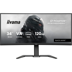 Monitor LED Iiyama Black Hawk G-MASTER GCB3482WQSU-B1, 34 inch, 3440 x 1440 pixeli, 0.6 ms, Black