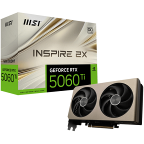 GeForce RTX 5060 Ti 16G INSPIRE 2X OC, 16 GB, GDDR7, 128 bit, Negru/Auriu