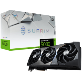 GeForce RTX 5080 16G SUPRIM OC, 16 GB, GDDR7, 128 bit, Negru