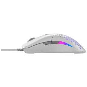 Mouse Gaming Model O Eternal, 12000 DPI, 55g, 6 butoane, Alb Mat