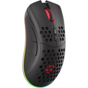 Mouse Optic Genesis Natec Zircon 550, RGB LED, USB Wireless, Black