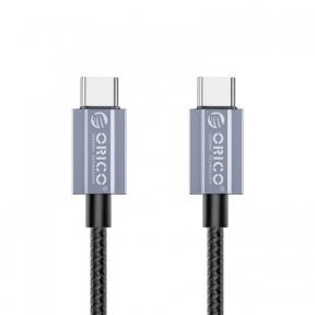 Cablu de date Orico GQA100-15-BK, USB-C male - USB-C male, 1.5m, Black