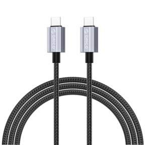 Cablu de date Orico GQA60-15-BK, USB-C male - USB-C male, 1.5m, Black