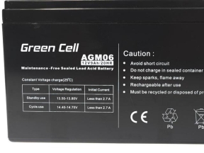 Green Cell AGM Gel Battery 12V 9Ah