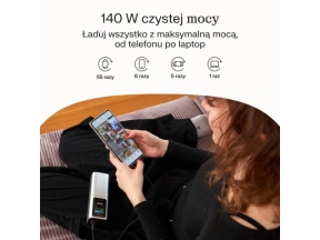 Greencell Powerbank 25200mAh 140W PD USB-C with Fast Charging for Laptop, MacBook, iPhone 16 15 14 Pro Max, Samsung Galaxy S25