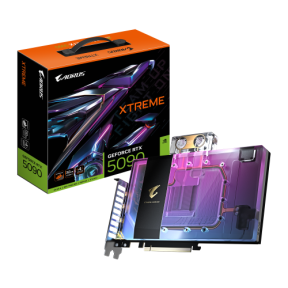 Placa video Gigabyte nVidia GeForce RTX 5090 AORUS XTREME WATERFORCE WB 32 GB, GDDR7, 512 bit