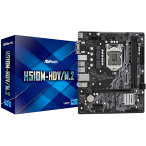 Placa de baza ASRock H510M-HDV/M.2, Intel H510, socket 1200, mATX