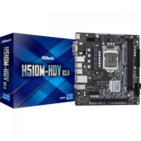 Placa de baza ASRock H510M-HDV R2.0, Intel H510, Socket 1200, mATX