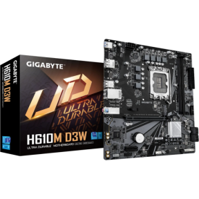 Placa de baza Gigabyte H610M D3W WF6, Intel H610, Socket 1700, mATX