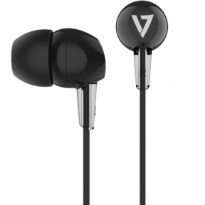 IN-EAR STEREO EARBUDS 3.5MM/1.2M CABLE BLACK NO MIC