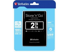 Hard Disk portabil Verbatim Store 'n' Go 2TB, USB 3.0, 2.5inch