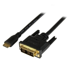 Cablu Startech HDCDVIMM1M, miniHDMI - DVI-D, 1m, Black