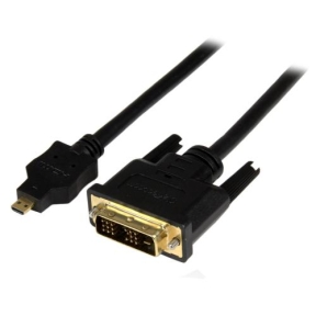 Cablu Startech HDDDVIMM2M, micro HDMI - DVI-D, 2m, Black