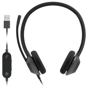 Casca cu microfon Cisco Headset 322, USB-A, Carbon Black