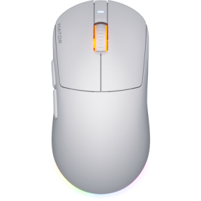 Mouse Optic Hator Quasar 3, USB/Wireless USB/Bluetooth, White