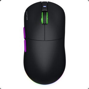 Mouse Optic Hator Quasar 3 ULTRA 8K, USB Wireless/USB/Bluetooth, Black