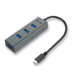 Hub USB i-tec C31HUBMETAL403, 4x USB 3.2 gen 1, Chrome