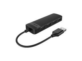 Hub USB Orico FL02, 4x USB 2.0, Black