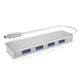 Hub USB Raidsonic IcyBox IB-HUB1425-C3, USB-C, 4x USB 3.2 gen 1, Silver