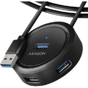 Hub USB Axagon HUE-P1AL, 4x USB 3.2 gen 1, Black